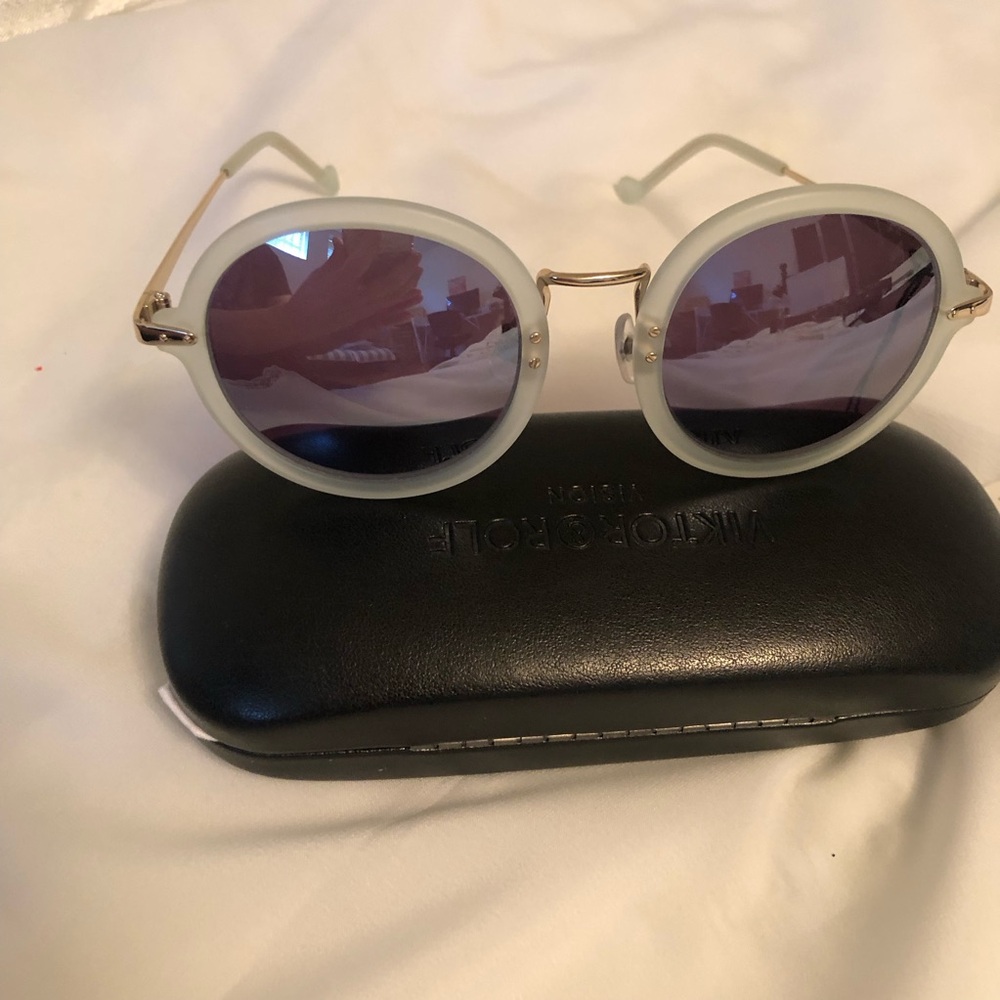 Viktor & Rolf Purple and White Sunglasses